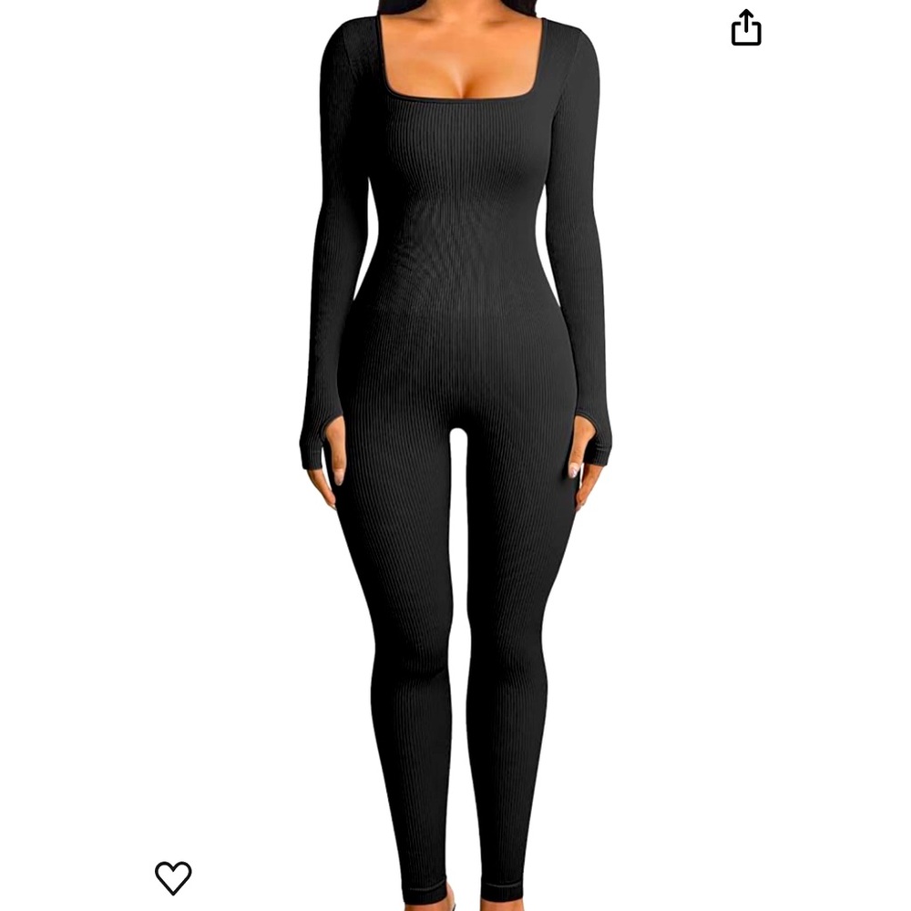NEW OQQ Black Bodysuit